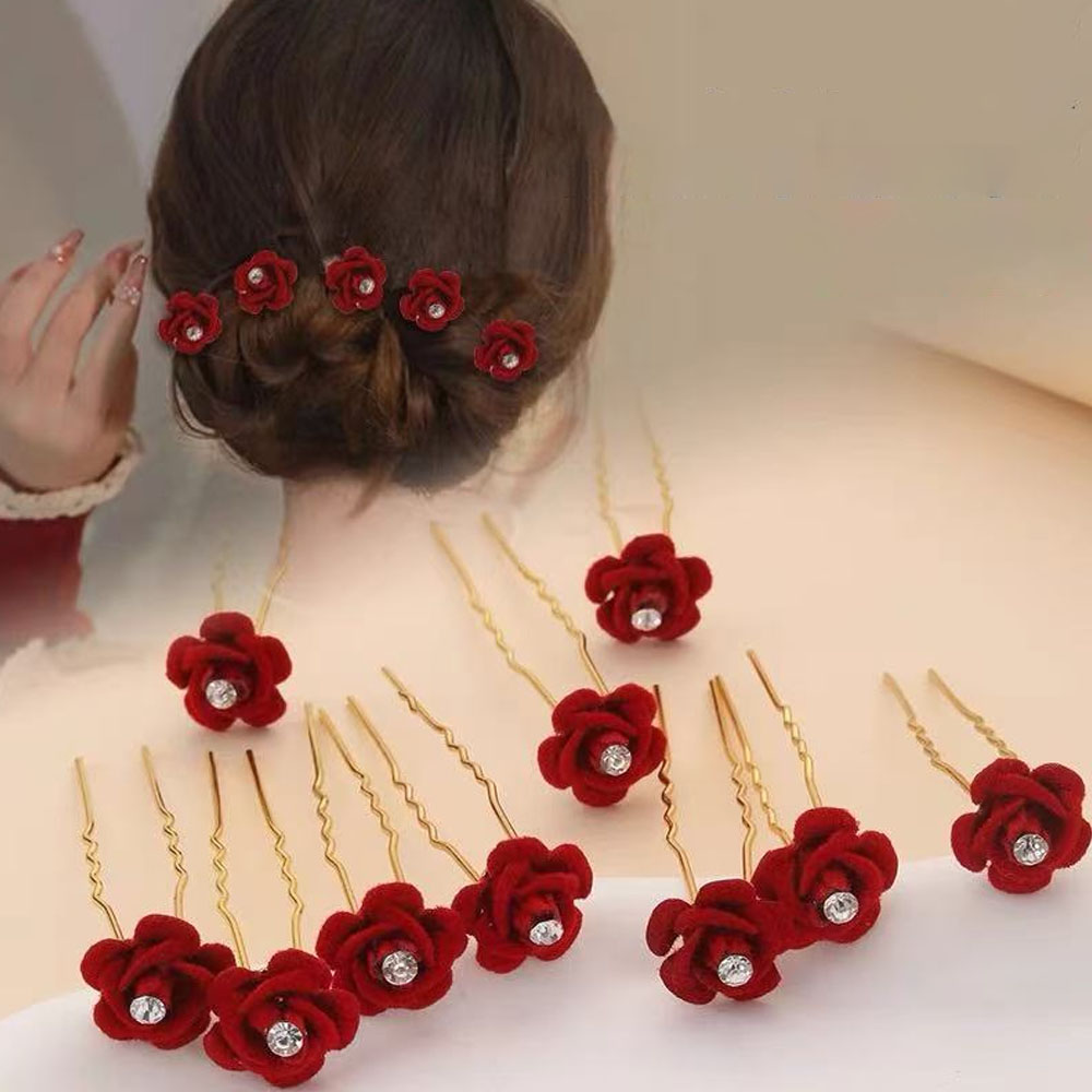 Event Suppliers - 10 pçs rosa acessórios de cabelo