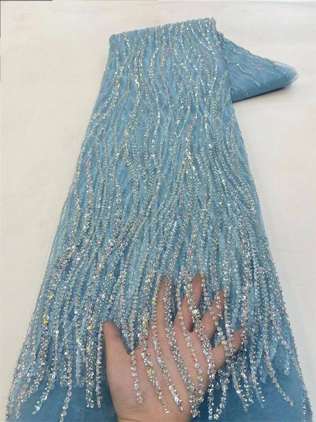 Tecido de Tule Bordado na Cor  - Glitter Tablecloth avaliação e preço