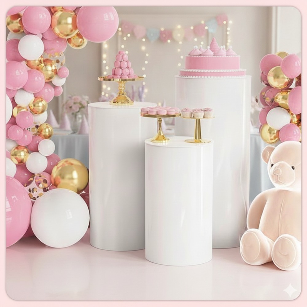 Suportes Cilíndricos Brancos d - Event Support avaliação e preço