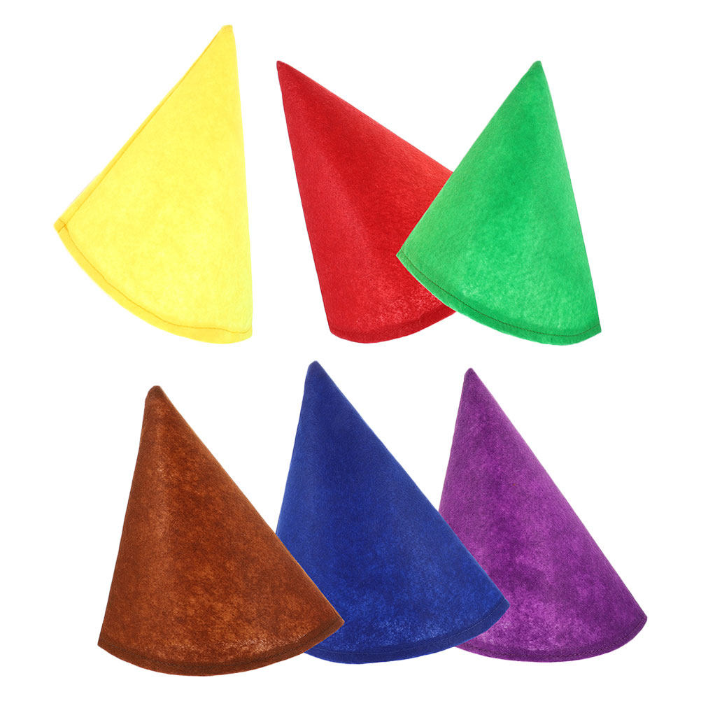 6 Chapéus de Cone de Feltro Di - Party Hat Cone avaliação e preço