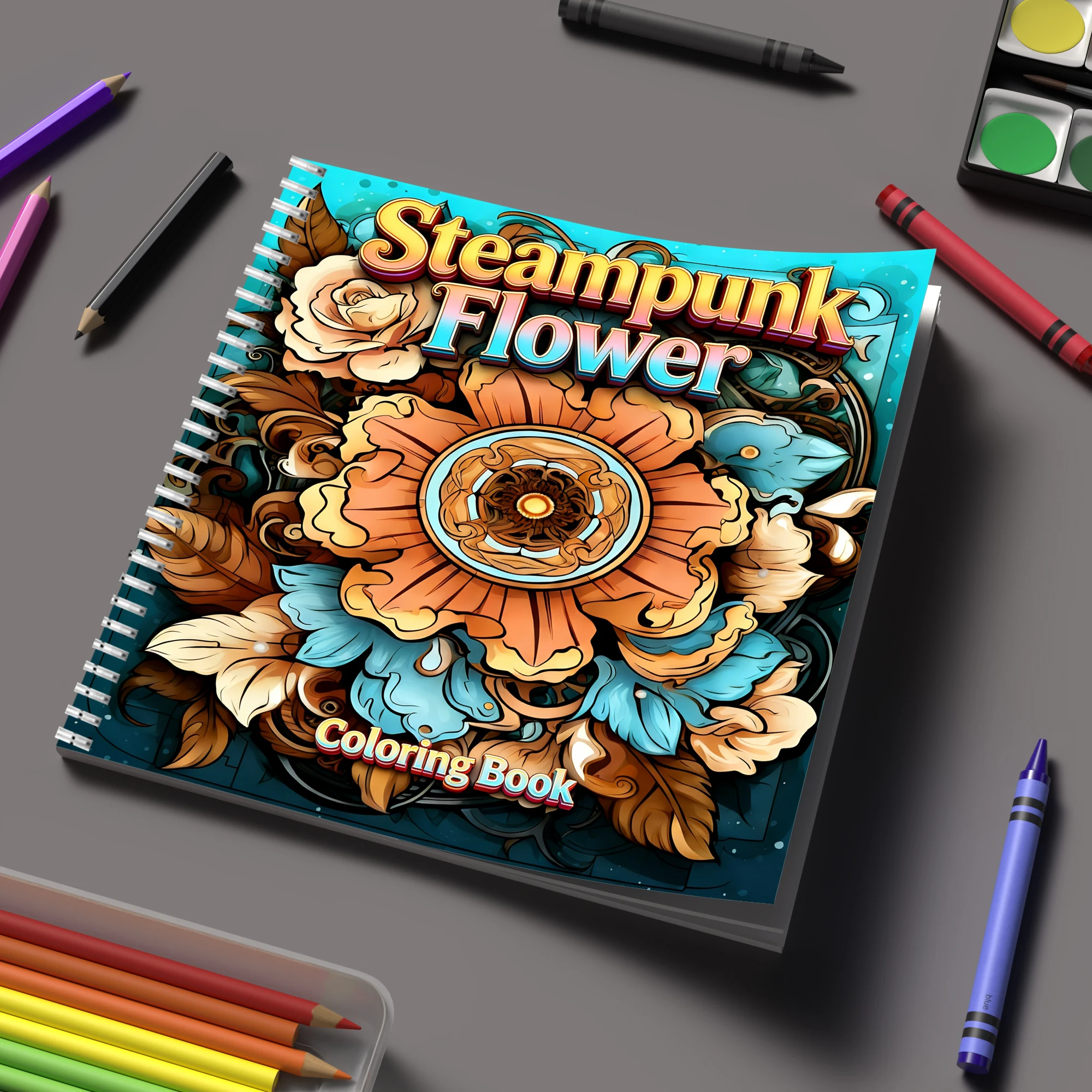 Livro de Colorir Flores Steamp - Supply Event avaliação e preço